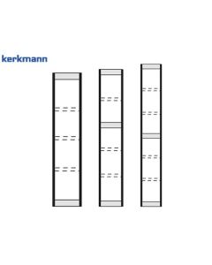Kerkmann Endseite für Büroregal Progress 2000, Rahmenfarbe: Silber
