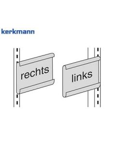 Kerkmann Gangschild für Freiarm-Regal Univers, Farbe: Lichtgrau