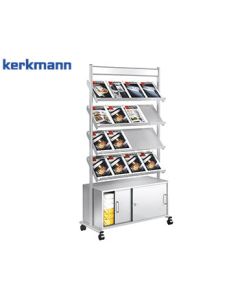 Kerkmann Prospektregal Artline 16 x DIN A4 mit Schrank