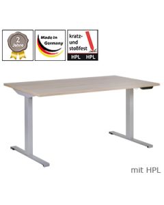 Schreibtisch 2Q5, elektrisch höhenverstellbar, mit HPL-Platte