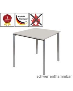 Mehrzwecktisch / Schultisch stapelbar, mit schwer entflammbarer Tischplatte (B1)