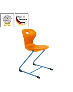 Freischwinger Schulstühle mit Kunststoffschale (Luftpolster)