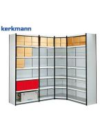 Kerkmann Regalfelder für Magazin-Regal Stora 100, Rahmenfarbe Schwarz oder Silber