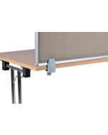 Tischblende | Sichtschutz gepolstert, mit Aluminiumrahmen